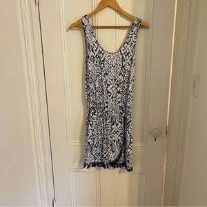 Lilly Pulitzer Blue and White Patterned Sleeveless Skort Romper Sz S